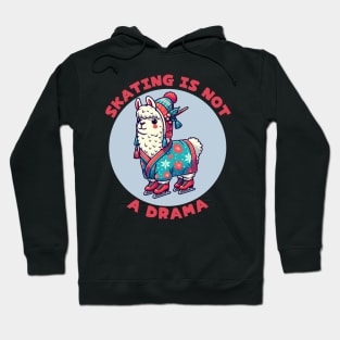 Ice skating llama Hoodie